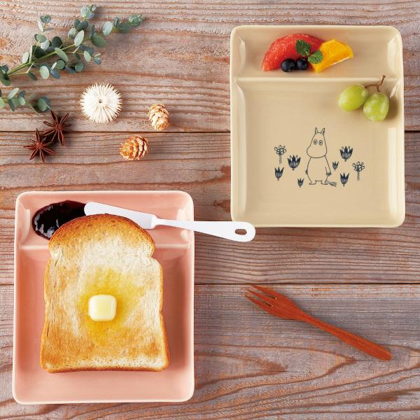トースト皿 お皿 ムーミン トーストプレート パン皿 リトルミイ トースト 食器 皿 プレート 朝食 モーニングプレート 仕切り皿 平皿 スタッキング  食洗機