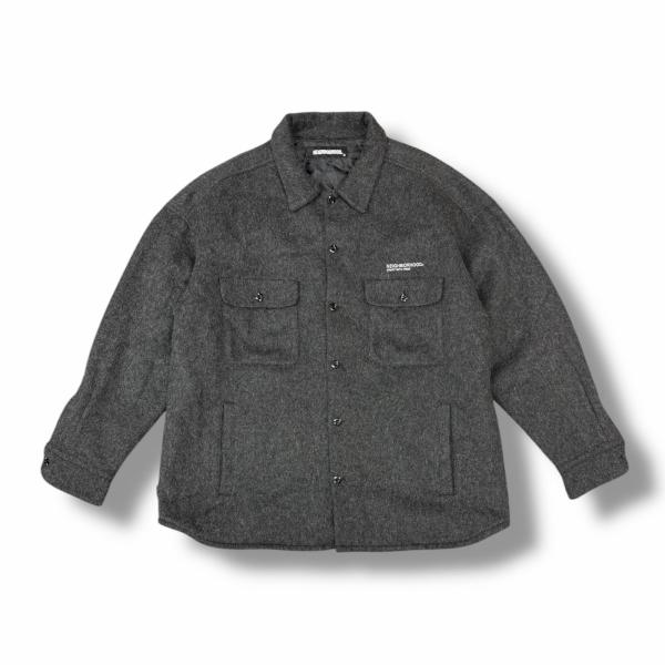 NEIGHBORHOOD ネイバーフッド CPOジャケット グレー Sサイズ NEIGHBORHOOD（ネイバーフッド） 21AW CPO / WE-SHIRT . LS ウールCPO