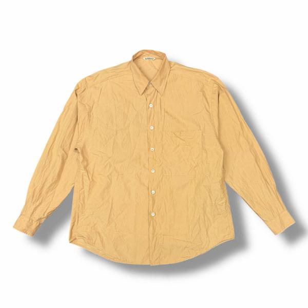 AURALEE オーラリー WASHED FINX TWILL BIG SHIRT ウォッシュド