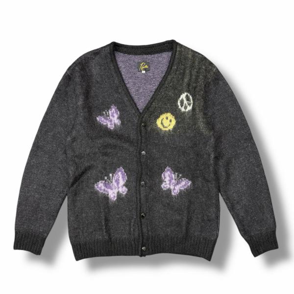 Needles（ニードルス） 23SS MOHAIR CARDIGAN PAPPILLON SMILE & PEACE