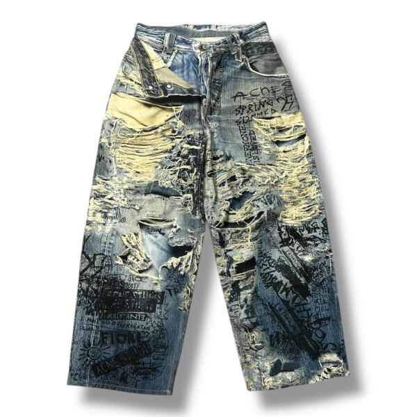 ACNE STUDIOS アクネストゥディオズ SUPER BAGGY FIT JEANS 転写