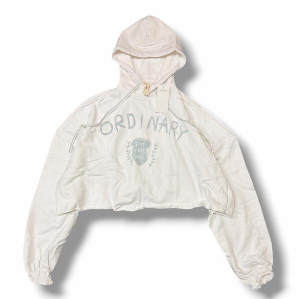 参考上代23100円 未使用 SHINYAKOZUKA  25SS ORDINARY SHORT GIANT HOODIE オーディナリーショートジャイアントフーディー スウェットパーカー 短丈 シンヤコヅカ 2501SK117 ホワイト XS （11467M） SHINYAKOZUKA シンヤコヅカ 25SS ORDINARY SHORT GIANT HOODIE
