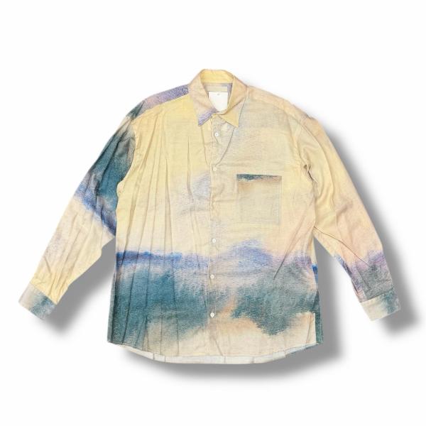 未使用 YOKE ヨーク 25SS LANDSCAPE PRINTED REGULARCOLLAR SHIRT