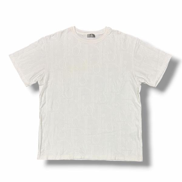 Dior ディオール オブリークロゴTシャツ 593J696U3012 ホワイト L