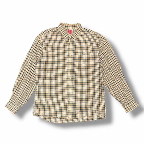 A BATHING APE アベイシングエイプ ボタンダウンチェックシャツ 長袖