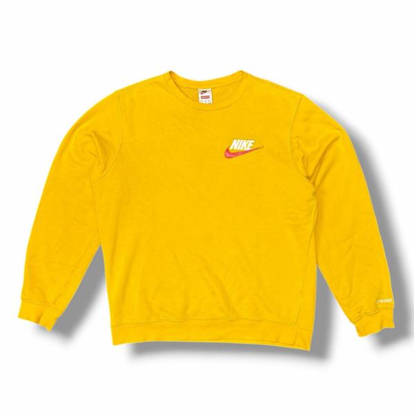 シュプリーム✖️ナイキ　トレーナー　Lサイズ FW18 Supreme x Nike Crewneck - シュプリーム x ナイキ コラボ