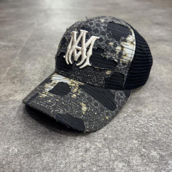 AMIRI アミリ 25AW BANDANA REPAIR TRUCKER HAT CAP ロゴ刺繍 バンダナ