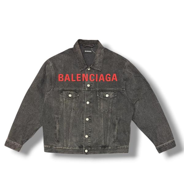 BALENCIAGA（バレンシアガ） ロゴ刺繍 デニムジャケット Gジャン