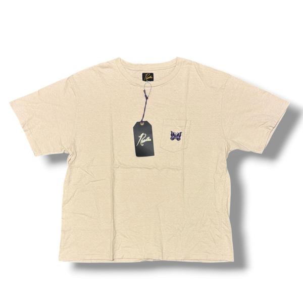 Needles（ニードルス） S/S Papillon Emb. Pocket Tee パピヨン刺繍