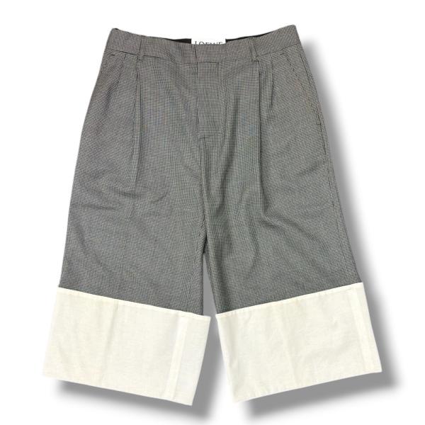 LOEWE（ロエベ） Houndstooth Cropped Pants 千鳥格子クロップドパンツ