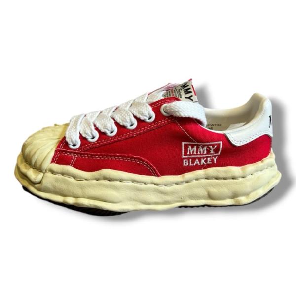 未使用品 Maison MIHARA YASUHIRO メゾンミハラヤスヒロ BLAKEY  ブレイキー ローカットスニーカー A09FW732 レッド 36 23cm 2048MG