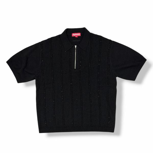 Supreme（シュプリーム） 26SS Beaded Zip Polo ニットポロシャツ