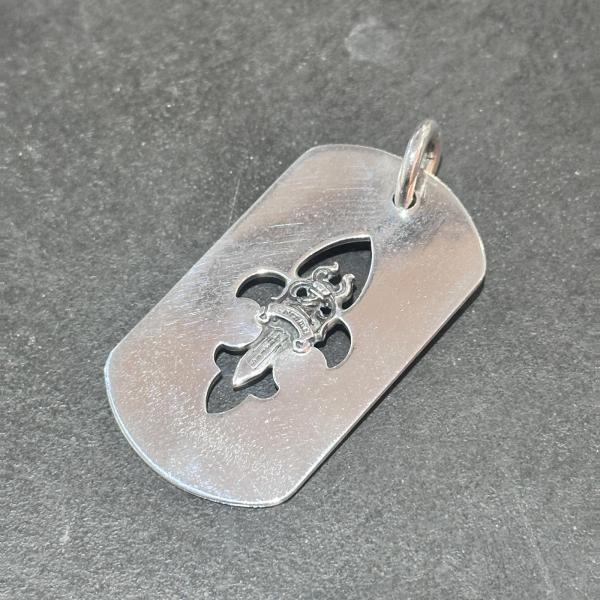 CHROME HEARTS クロムハーツ D TAG LRG FLE DAG  フレアダガードッグタグ トップ ラージ シルバー F 25336M