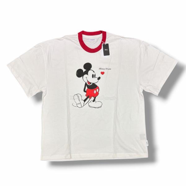 ミッキー リンガー半袖スウェットTシャツ 古着　ヴィンテージ BASICKS × MICKEY MOUSE ベイシックス ミッキーマウス 25SS VINTAGE