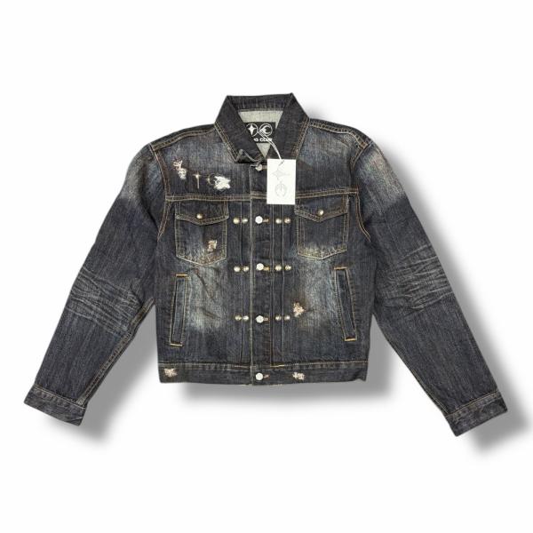 未使用 THUG CLUB BURN DOWN DENIM JACKET バーンダウンデニム