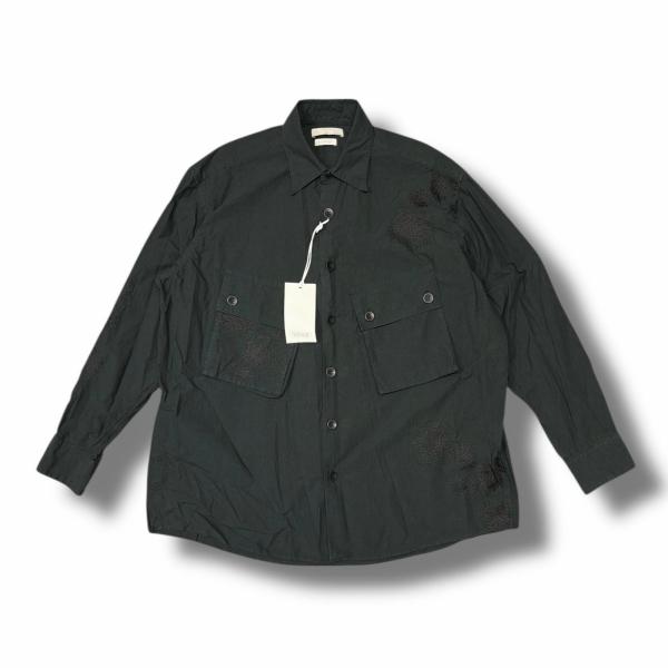 参考上代52,800円 未使用 YOKE 25SS EMBROIDERY UTILITY SHIRT