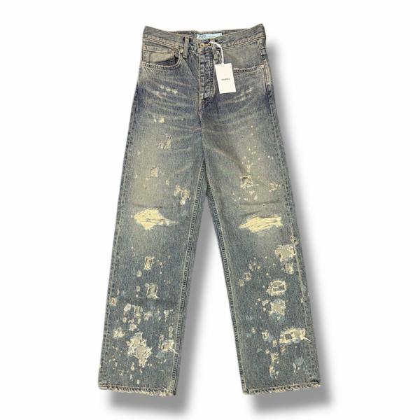 未使用 DAIRIKU 25SS Damage Straight Denim Pants ダメージストレート