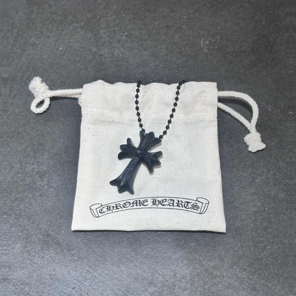 CHROME HEARTS Rubber Small CH Cross Silicon Necklace ラメラバー