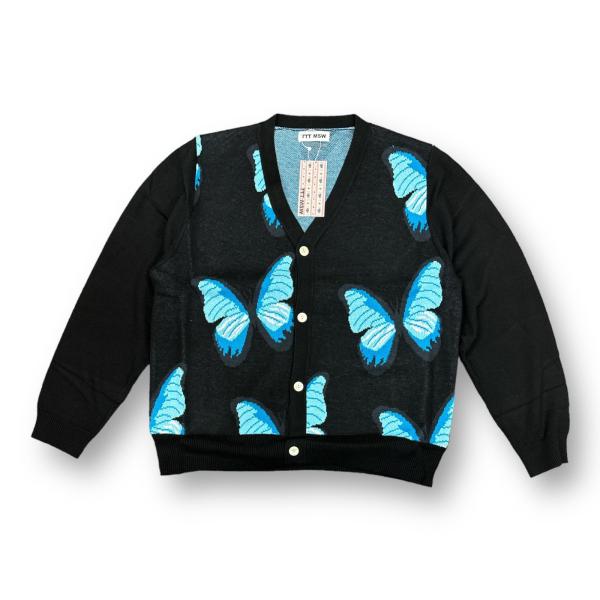 トップス ttt_msw 22AW Border Knit Cardigan TTT MSW 22AW Border Knit Cardigan
