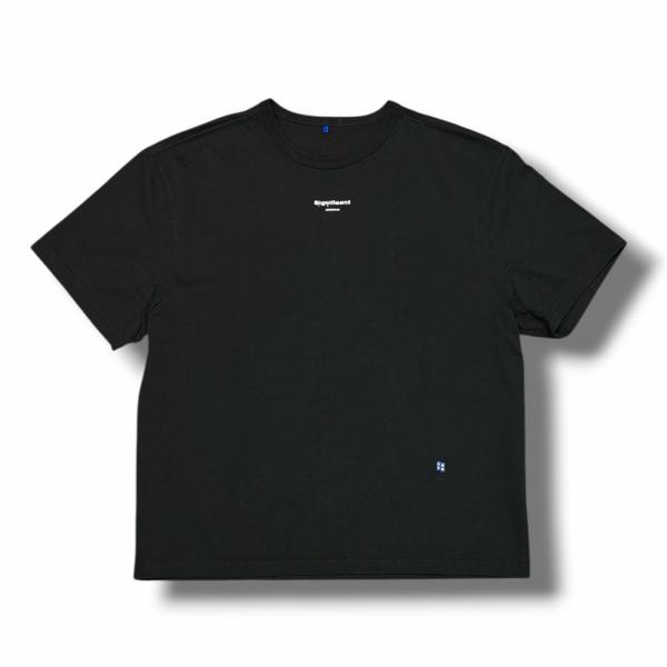 ADER ERROR Significant ブラック ロゴパッチ Tシャツ ADER error アーダーエラー Significant Limited T-Shirt スィグニフィ