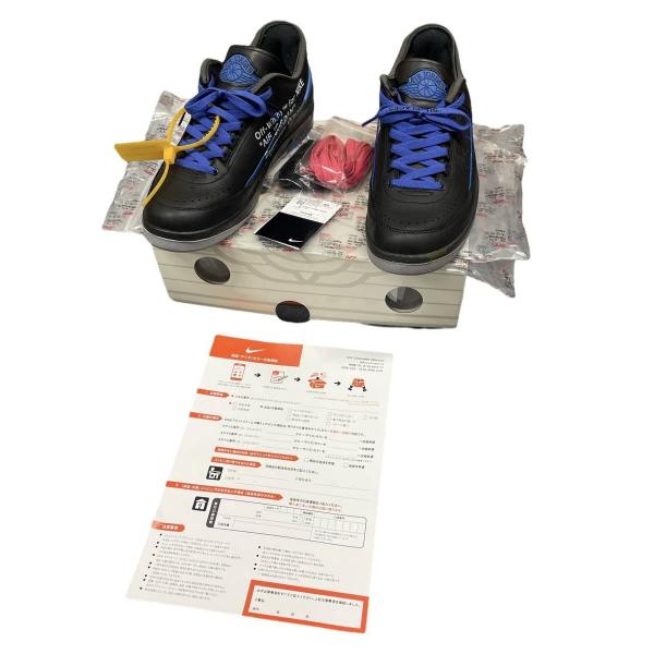国内正規 NIKE × OFF-WHITE AIR JORDAN 2 LOW コラボ ジョーダン スニーカー ナイキ × オフホワイト DJ4375-004 ブラック 29cm （65870A）