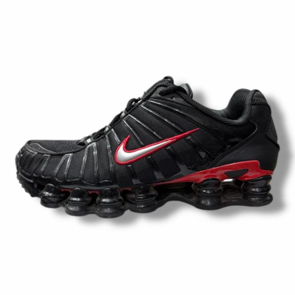参考上代25,630円 NIKE NIKE SHOX TL BLACK/METALLIC SILVER-UNIVERSITY RED ナイキ ショックス TL スニーカー 靴 ナイキ CN0151-003 ブラック 27cm（6902M）