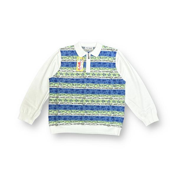 未使用 TTT_MSW 23SS GRAFFITI KNIT POLO グラフィックニットポロ