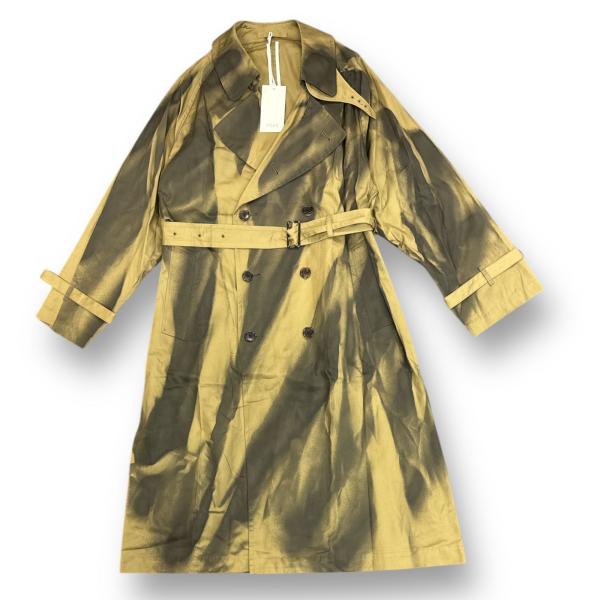 参考上代101200円 未使用 YOKE 24SS SPRAY PRINTED TRENCH COAT
