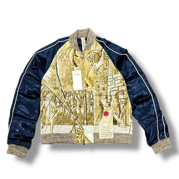 未使用 SHINYAKOZUKA  24SS WONDERFUL SOUVENIR ワンダフルスーベニアジャケット スカジャン シンヤコヅカ 2401SK15 ムーンゴールド M （81698A） 未使用 SHINYAKOZUKA 24SS WONDERFUL SOUVENIR ワンダフルスーベニア