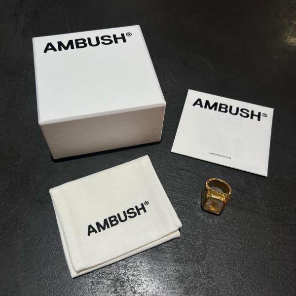 ambush ストーンリング AMBUSH（アンブッシュ） SQUARE CUT STONE RING スクエアストーン