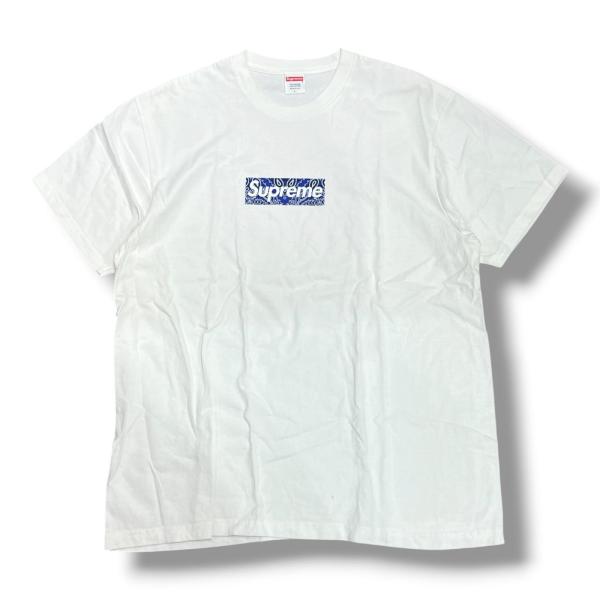 Supreme M.O.P. Bandana エムオーピー バンダナ White Supreme（シュプリーム） 19AW Bandana Box Logo Tee バンダナボックス