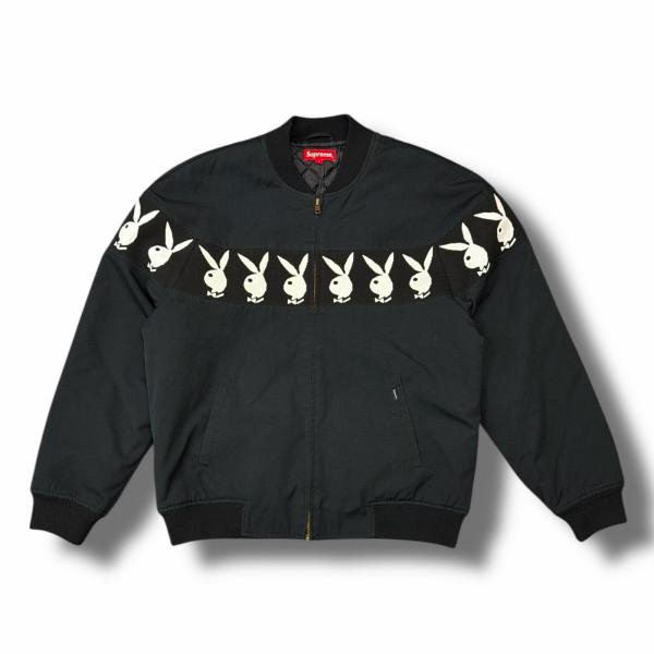 【極美品】PLAYBOY COLLECTION スエード調 ジャケット 黒 L Velour Playboy Zip Font Hoodie - Black | Fashion Nova