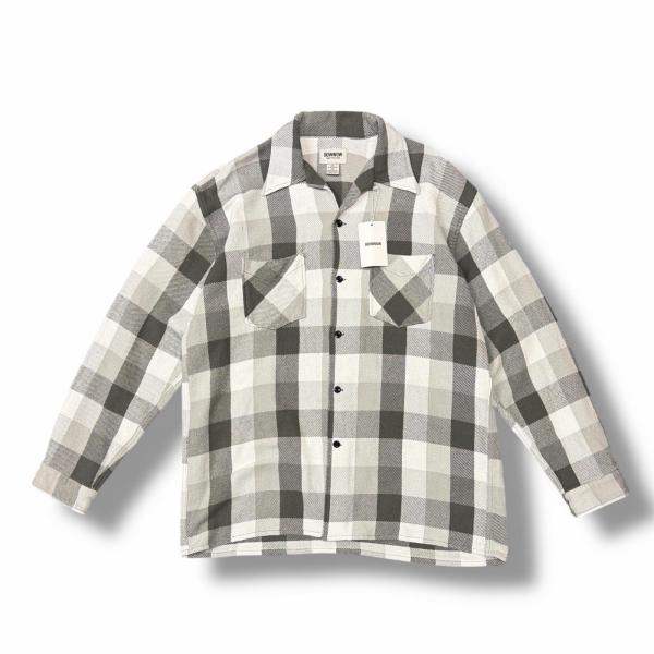 未使用 BOWWOW 25AW CHECK FLANNEL SHIRT CHECK FLANNEL SHIRT バウワウ BW252-CFS グレー L （9561M） 未使用品 BOWWOW バウワウ 25AW CHECK FLANNEL SHIRT BW252-CFS グレー