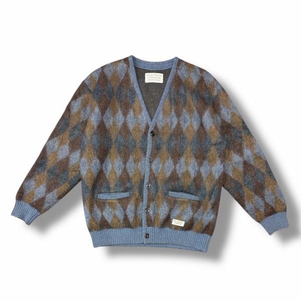 WACKO MARIA（ワコマリア） 21AW DIAMOND MOHAIR CARDIGAN モヘア