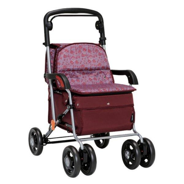 幸和製作所 カウートII ワインレッド ボックスタイプ シルバーカー