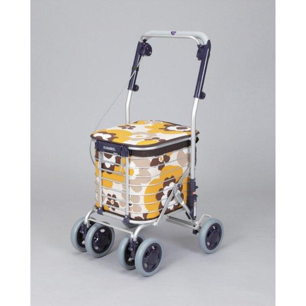 ワイヤーカート SUWAREL スワレル 花柄イエロー ユーバ産業 ボックス