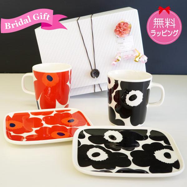 marimekko（マリメッコ） 結婚祝セット マグカップ＆プレート UNIKKO