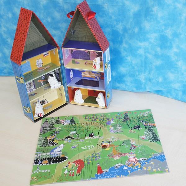 MOOMIN ムーミンハウス&木製人形5個セット+パズル付き(ドール MOOMIN ムーミンハウス&木製人形5個セット+パズル付き(ドール