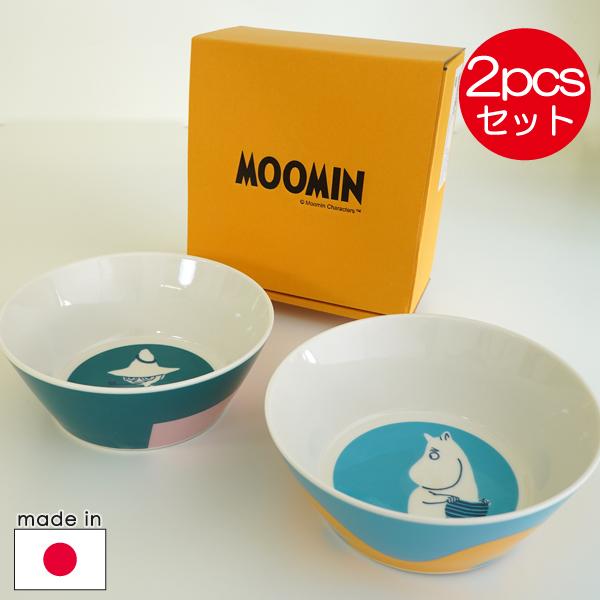 MOOMIN ムーミン 食器セット ペアボウル13cm ハーフカラー MOOMIN ムーミン 食器セット ペアボウル13cm ハーフカラー