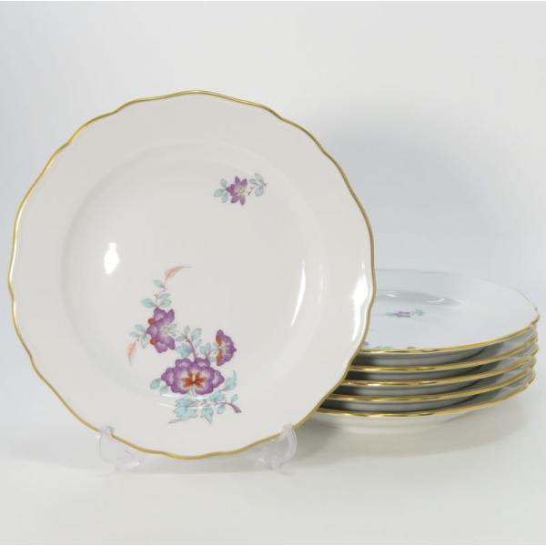 マイセン プレート■シノワズリ 柿右衛門 サラダプレート 6枚セット 18.5cm Meissen 金彩 花文様絵図 皿 1級品