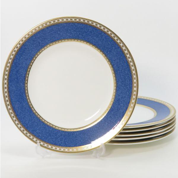 ウェッジウッド プレート■ユーランダーパウダーブルー ランチプレート WEDGWOOD 洋食器 6枚セット 20.5cm 1級品