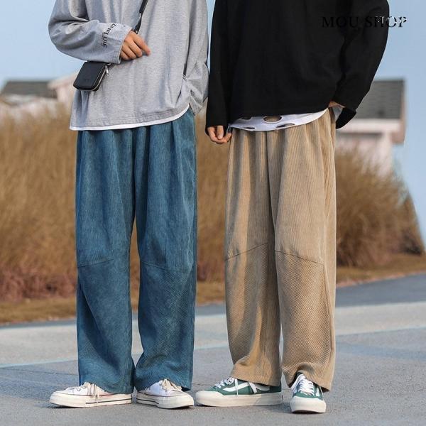 ダークモードルーズカジュアルパンツ