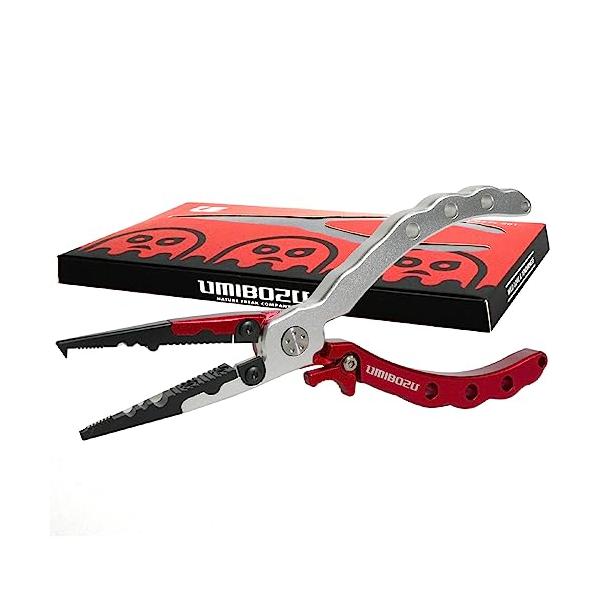 Umibozuウミボウズ フィッシングプライヤー 国内 防錆 多機能 針はずし フックはずし ラインカッター 安全ロープ付き ステンレス 高性能 超軽量 4.レ