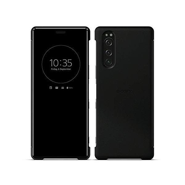 SCVJ10JP/B(ブラック) Xperia 5用 Style Cover View