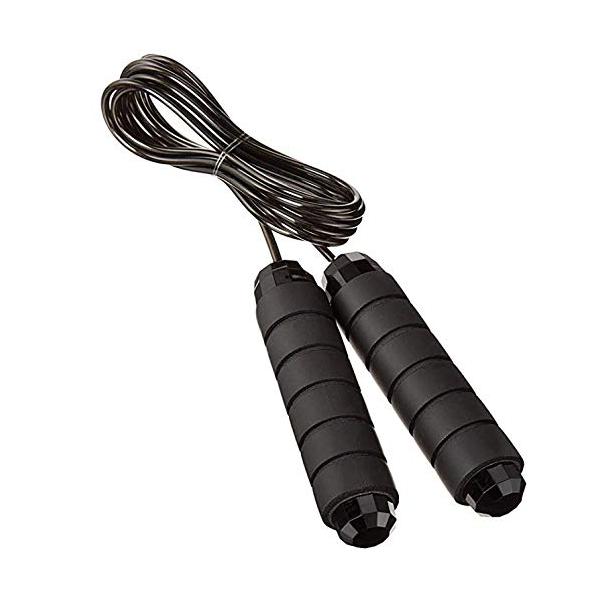 他サイト： SUPLI 縄跳び ジャンプロープ ワイヤロープ ロープ長2.8m グリップ径3cm ねじれ防止 長さ調節可 ベアリング付き 滑り止めハ ンドルト レーニング フの商品画像