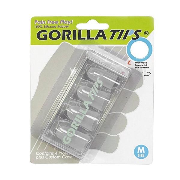 Gorilla Tips Medium Clear ゴリラチップス 指先が痛くない クリアカラー Mサイズ