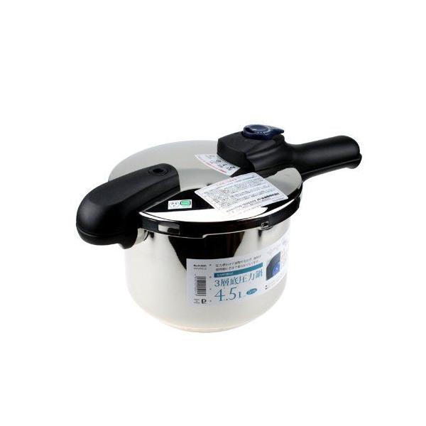 パール金属 クイックエコ 3層底切り替え式圧力鍋 4.5L H-5041 : Mount