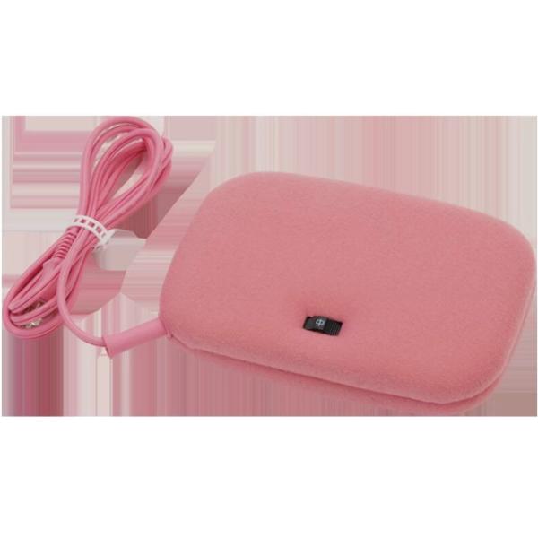 昔ながらのスタンダードスタイルの平形タイプダイヤル式温度調節機能付き型式 VWH601H-PM商品タイプ 平形色柄 ピンク、無地サイズ 約D16×W23×H5cm組成 表面材質：ポリエステル100％消費電力 60W表面温度 強：約60℃　中...