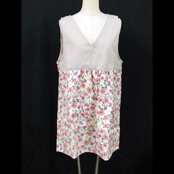 581 ピンク花柄切り替えエプロン クリックポスト対象商品 581 Mount Valley 通販 Yahoo ショッピング