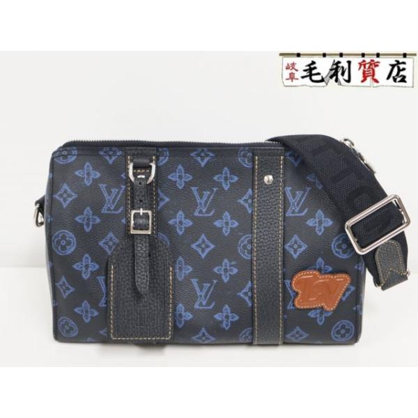 ルイヴィトン LOUIS VUITTON シティ キーポル ショルダーバッグ M46339  ブルー メンズ バッグ LOUIS VUITTON（ルイ・ヴィトン） シティ キーポル ショルダーバッグ